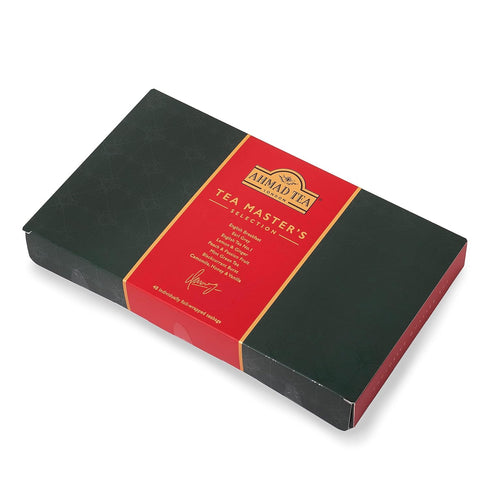 Ahmad Tea Black, Green, & Herbal Teas, Tea Master's Selection Gift Box with 8 Teas, 48 Teabags
