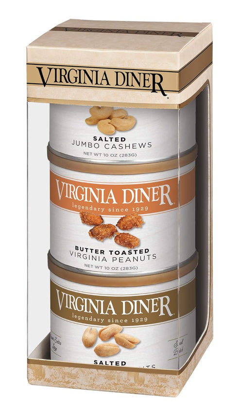 Virginia Diner Classics Triplet Treasure Virginia Peanuts Gift Set: Salted & Butter
