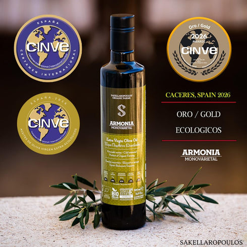 SAKELLAROPOULOS ORGANIC FARMS S Armonia Monovarietal Organic Extra Virgin Olive Oil