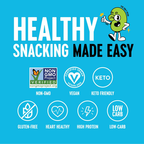 (5 4 (Pack 5) The Only Bean Crunchy Roasted Edamame Bean Snacks Flavors), Healthy Snacks for Kids and Adults, High