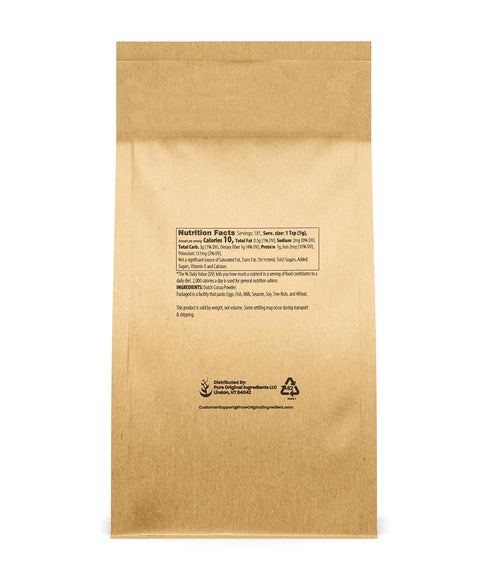 (2 lb) Pure Original Ingredients Cocoa Powder Pure Dutch Process