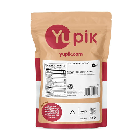 2.2 lb (35.2 oz), Omega-3 Omega-6, Yupik Canadian Hulled Hemp Seeds, Gluten-Free, Kosher, Vegan, Raw Seeds, Shelled