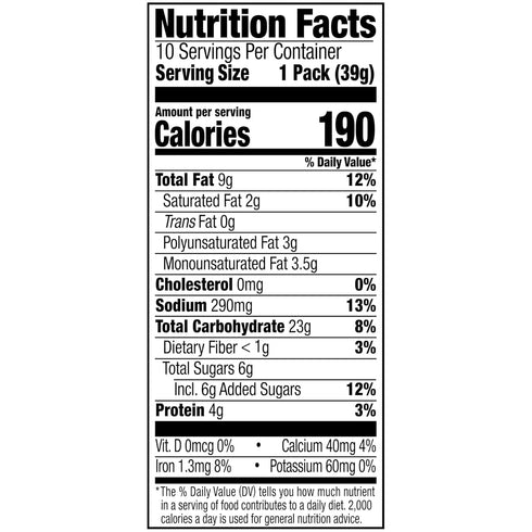 10 Count 1.37 Oz Lance Peanut Butter and Honey
