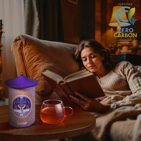 60 Life Plus Style Gourmet Pagoda Garden Chamomile Lavender Herbal Tea Caffeine Free Hot or Iced Floral Blend Natural