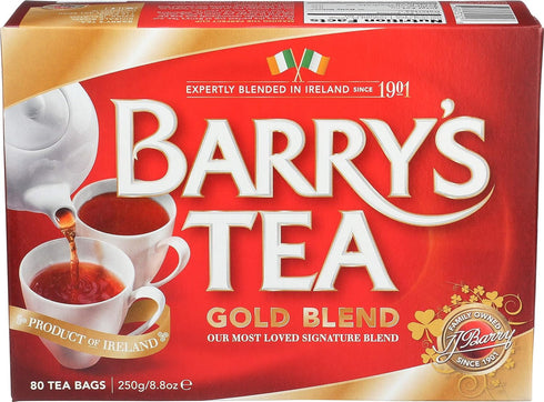 Blue Nile Foods Barrys Gold Blend Tea Bags, 80 Count, 8.8 Ounce (Pack of 6)