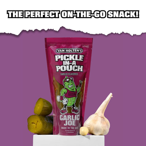 6 Pack Van Holten's Pickles - Garlic Joe Pickle-In-A-Pouch