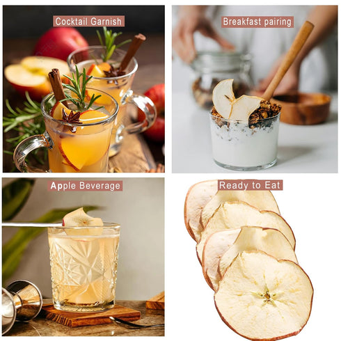 WZQLAOYS 7oz/200g,No Dried Apples,Dehydrated Apple Slices Sugar Added,for Healthy Snacking Potpourri and Bowl Fillers