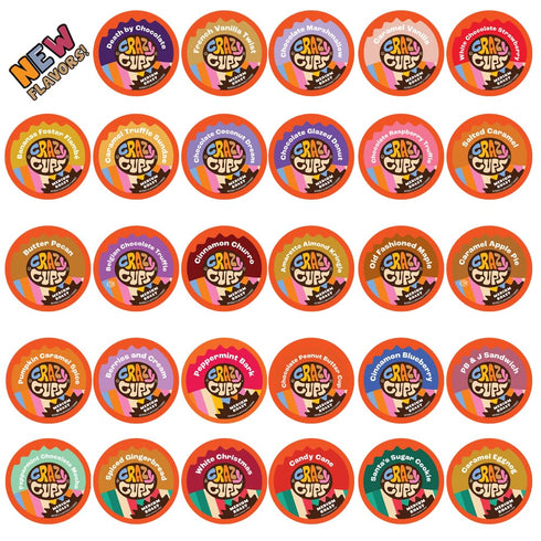 Crazy Cups Flavored Coffee in Single Serve Coffee Pods - Flavor Coffee