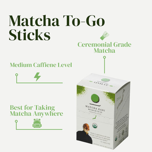 Packets Packets (24) Matcha Green Tea Powder Single Serving Sticks, Dr. Weil's Ceremonial Organic Matcha Powder Singles