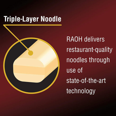 3.53 (Pack 6) Nissin RAOH Ramen Noodle Soup, Tonkotsu, Ounce