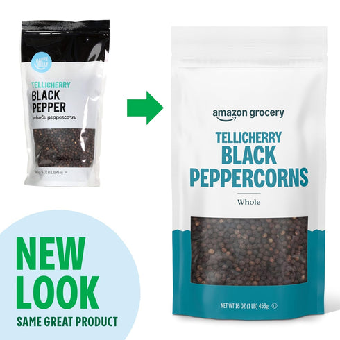 16 Oz Amazon Grocery, Tellicherry Whole Black Peppercorn