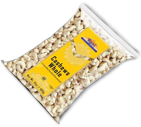 14oz (400g) Rani Raw Cashews Whole (uncooked, unsalted) ~ All Natural, No Preservatives | Vegan | NON-GMO | Kosher |