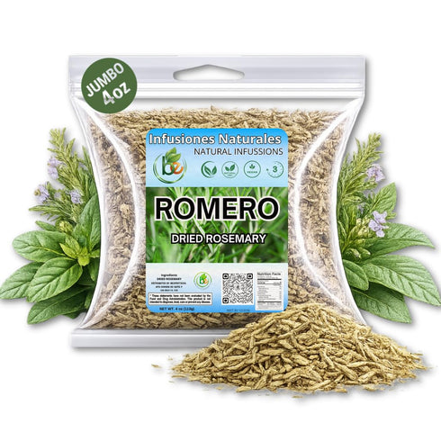 Romero Dried Rosemary Leaves 4 oz (113g) Premium Whole Herbs for Cooking