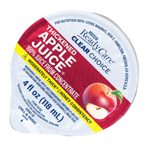 Lyons ReadyCare Thickened Apple Juice for Dysphagia & Swallowing Difficulty - Honey