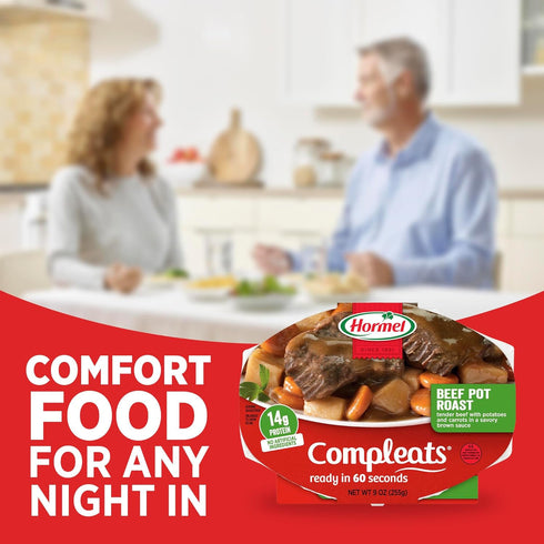 9 (Pack 6) HORMEL COMPLEATS Beef Pot Roast Microwave Tray, Ounces