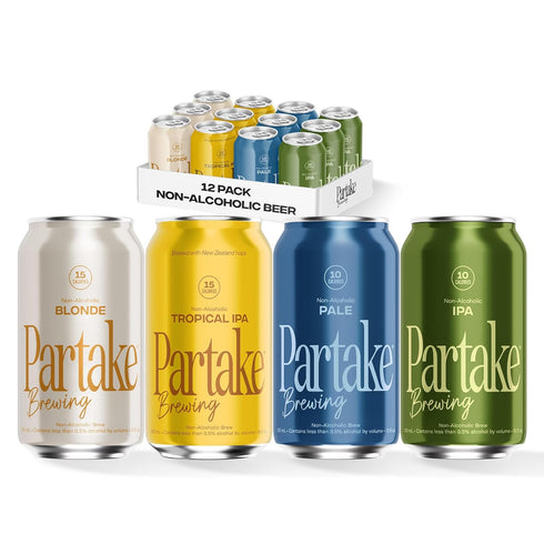 PARTAKE BREWING Non-Alcoholic Variety 12pk Cans, 12 FZ
