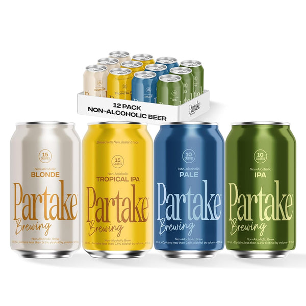 PARTAKE BREWING Non-Alcoholic Variety 12pk Cans, 12 FZ