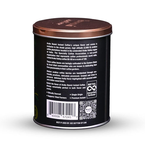 100% 7oz (1 Pack) Boomi Premium Single Origin Instant Coffee Powder | Medium Roast, Arabica, Mold & Mycotoxin Free |