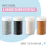 4-Pack 4.52 oz Sweets Indeed Metallic Sugar Crystals | Black, Gold, Silver & White Sparkling Sugars in Individual Jars