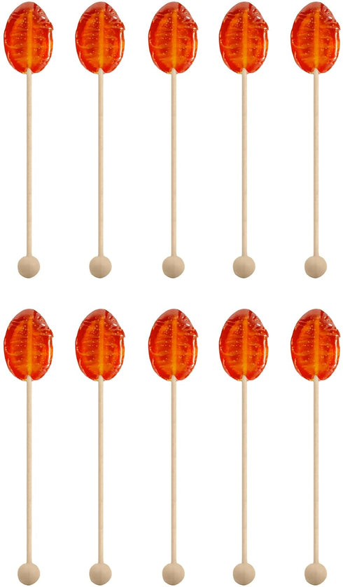 Sweet Stirs Original Flavored American Honey Spoons on Wooden Sticks Gift Pack of 10