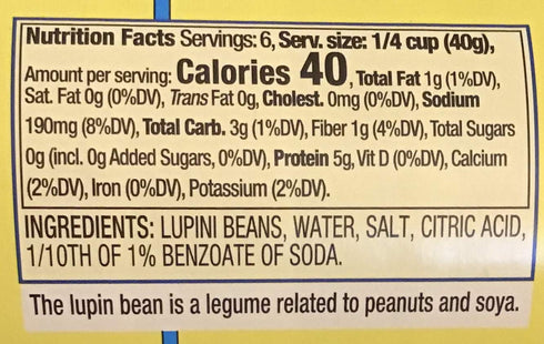 Cento 8-Ounce Foods (Alanric) Beans, Lupini