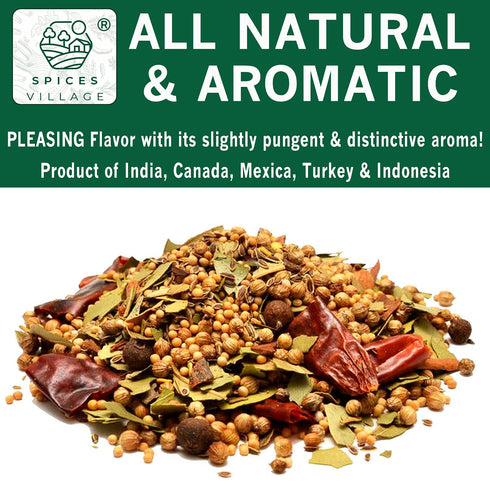 6.5oz, SPICES VILLAGE Pickling Spices for Corned Beef, Pickling Spices Mix for Pickles and Canning, Pickling Seasoning