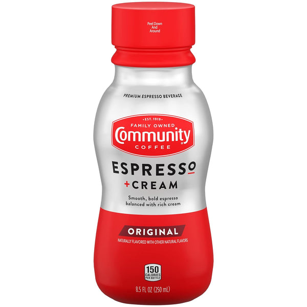 Community Coffee Espresso + Cream Original Ready To Drink 8.5 Fl Ounce