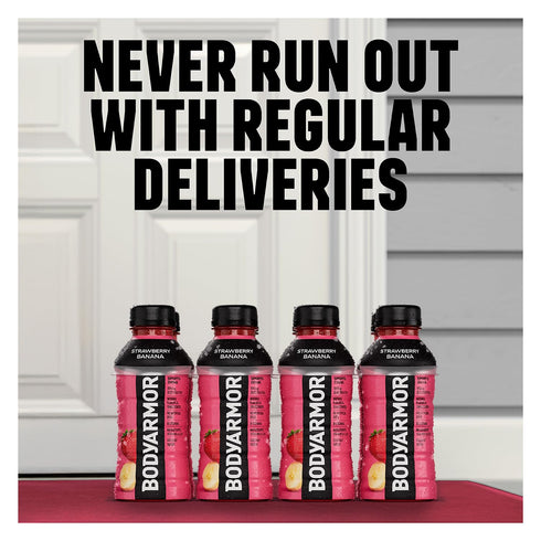 Potassium-Packed 16 Oz (Pack 12) BODYARMOR Sports Drink Sports Beverage, Blackout Berry, Coconut Water Hydration