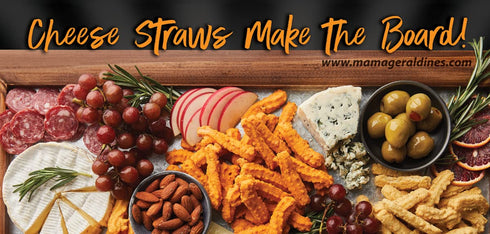 4.5 oz 4-Pack Mama Geraldines Gluten-Free Aged Cheddar Cheese Straws High Protein, Savory, Flavor-Forward, Zero Sugar