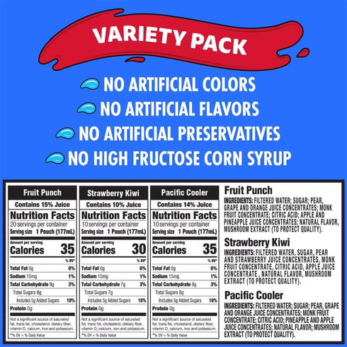 Generic Pack 100% 6 oz (38) Kids Juice Box Variety Juice Blend, All Natural, fl Perfect for Lunch, Snacks, Parties