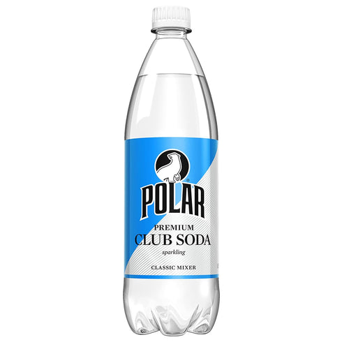 Polar Beverages Club Soda, 33.8 Fluid Ounce (Pack of 12)