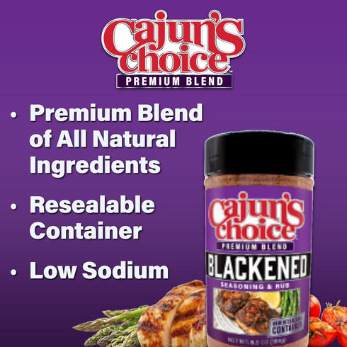 2.75 OZ (Pack 12) Cajun Choice Blackened Seasoning