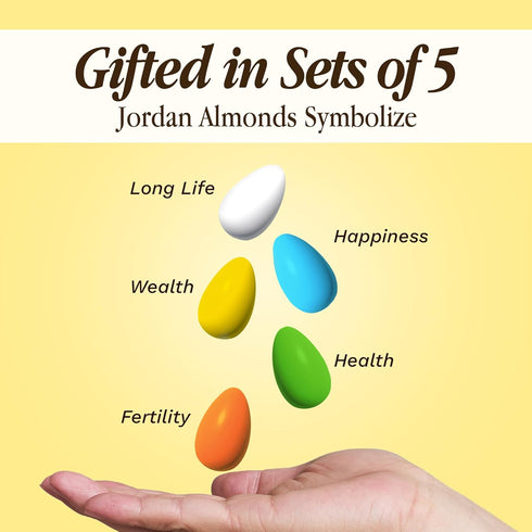 1 LB Snackathon Jordan Almonds, Assorted Pastel Candy-Coated Almonds, Resealable Bag, Made in USA, Bulk Italian