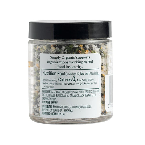 2.19 (Pack 2) Simply Organic Black Garlic Finishing Salts, Ounce