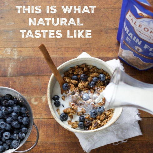 10 Oz (Pack 1) Paleonola Cinnamon Blueberry Grain Free Granola, Resealable Bag of - Grainless Paleo Granola Blended