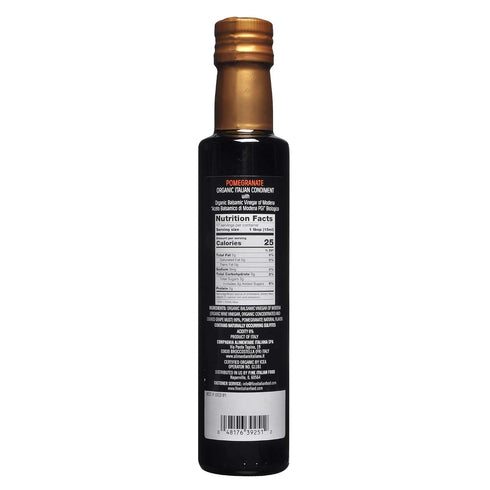 8.5 oz (Pack 2) Olidi Pomegranate Flavored Balsamic Vinegar of Modena of Perfect for Salad Dressing, Pasta Salad, Ice