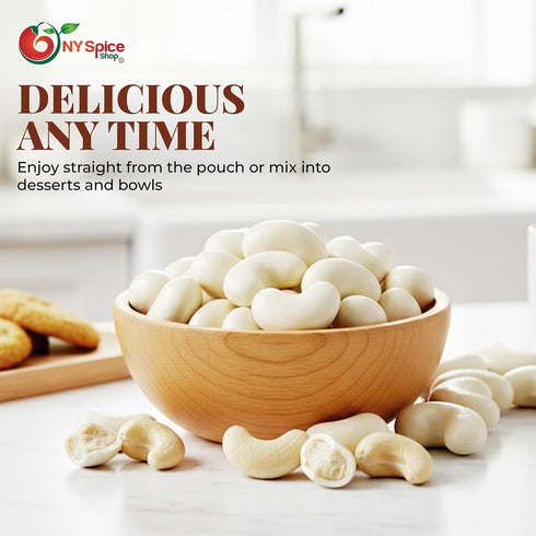 8 NY Spice Shop White Chocolate Covered Cashews - Ounce Candy Coated Cashew - Trail Mix White Chocolate Sweet Nut