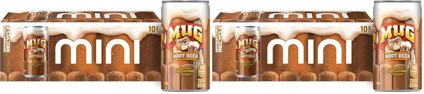 Mug Root Beer Soda | 7.5 Ounce Mini Cans | 20 Count