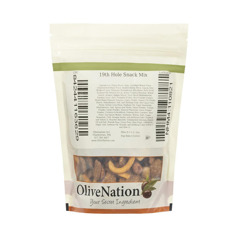19th 2 OliveNation Hole Snack Mix - Spicy, Sweet and Crunchy Bar Mix with Nuts, Sesame Chips, Wasabi Peas and Cajun