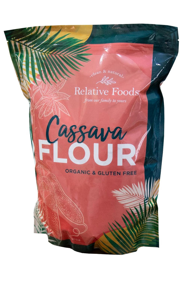 Relative Foods Premium Organic Cassava Flour (5 lb) - Versatile Yuca Flour
