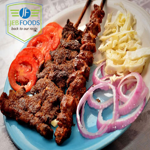 JEB FOODS Suya Seasoning 8oz - African Sweet Flavor, Spicy Powder, Grilled Steak Seasoning Blend with Kuli Kuli