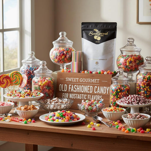 6 2.5 SweetGourmet Spice Drops Candy, Old-Fashioned Gumdrops, Flavors Jelly Candy, Pound