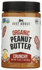 Just About Foods Organic & Keto Peanut Butter Crunchy 1 lb Gluten-Free,