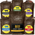 Jerky.com Beef Jerky Combo - Featuring Flavors Hot, Teriyaki, Original, Sweet &