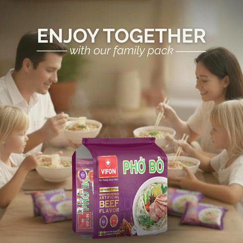 VIFON 2.11 oz (Pack 24) 3 Ph B Vietnamese Style Instant Rice Noodles, of | Halal Certified | Authentic Vietnamese Ph |