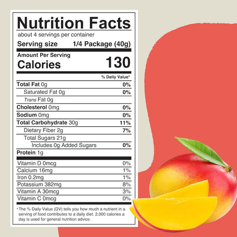 6oz Pack (2 SOL SIMPLE Organic Dried Mango | Snack Bags Total) | One Ingredient | Vegan | Non-GMO | No Added Sugar |