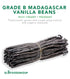 10 Count Slofoodgroup - Madagascar Vanilla Beans - Extract Grade B Vanilla Pods - - Extraction Grade Bourbon Vanilla
