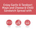 Veeba 250 250 275 Pack 3 Garlic Mayonnaise g Tandoori Mayonnaise g & Cheese & Chilli Sandwich Spread g