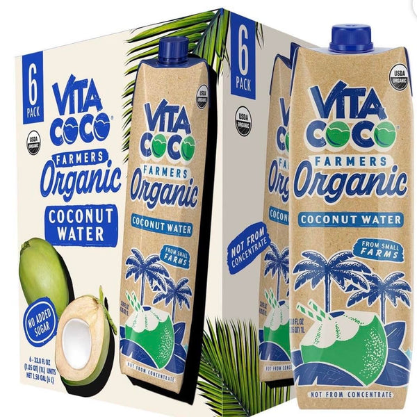 Generic Vitas Coco Farmers Organic Coconut Water, 33.8 fl. oz., 6 pk.
