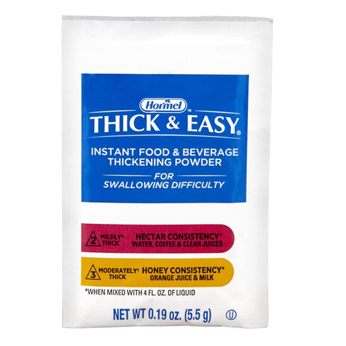 Thick & Easy Food & Drink Thickener Unflavored 5.5 Gram Packet 100 Ct